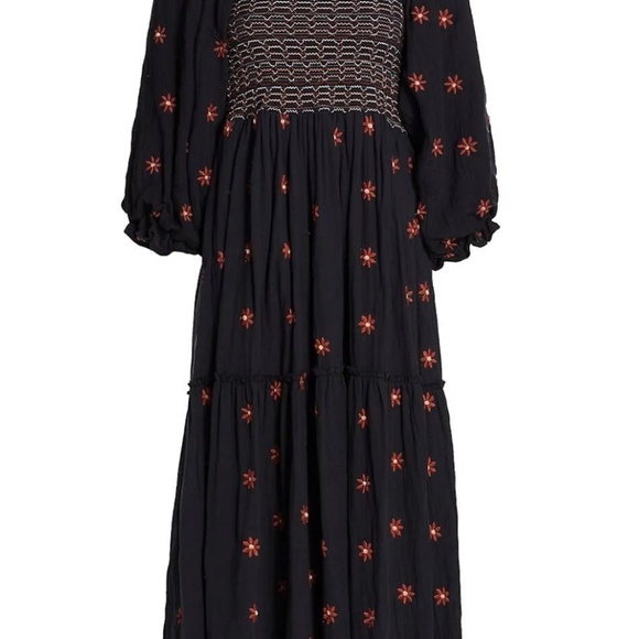 Dahlia Embroidered Maxi Dress Free People - Picture 2 of 3